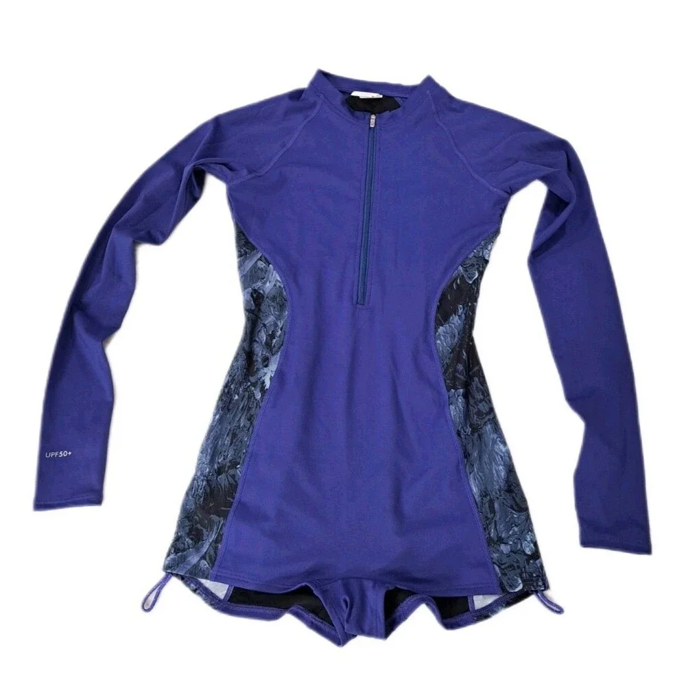 TYR Fiona 1-piece Aquatic Jumpsuit Swimsuit MJSOL7A Boyshorts SAMPLE Women's S/M
